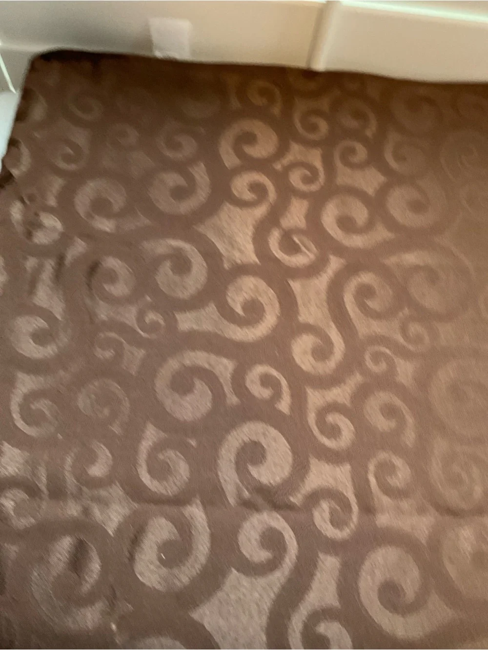 Brown Swirl Table Cloth